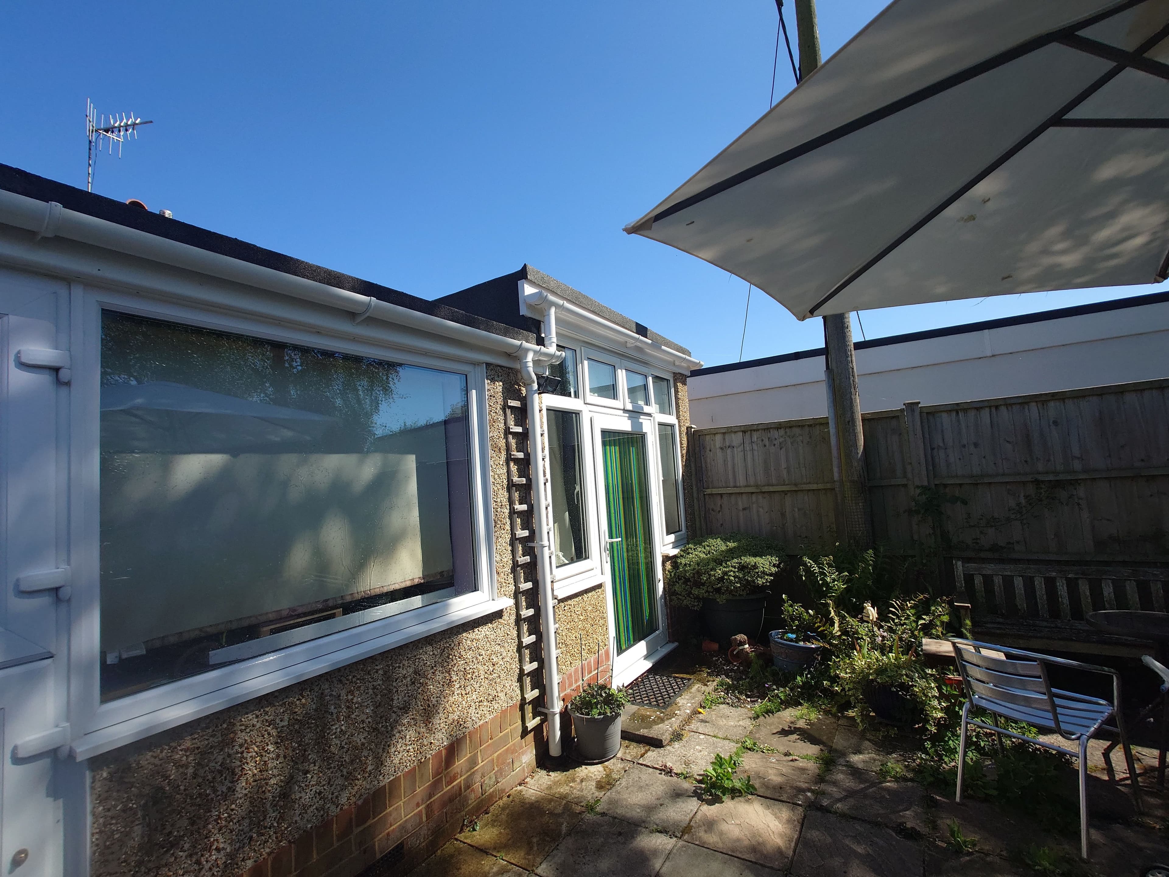 Fascia/gutter/ soffit with a free window clean added