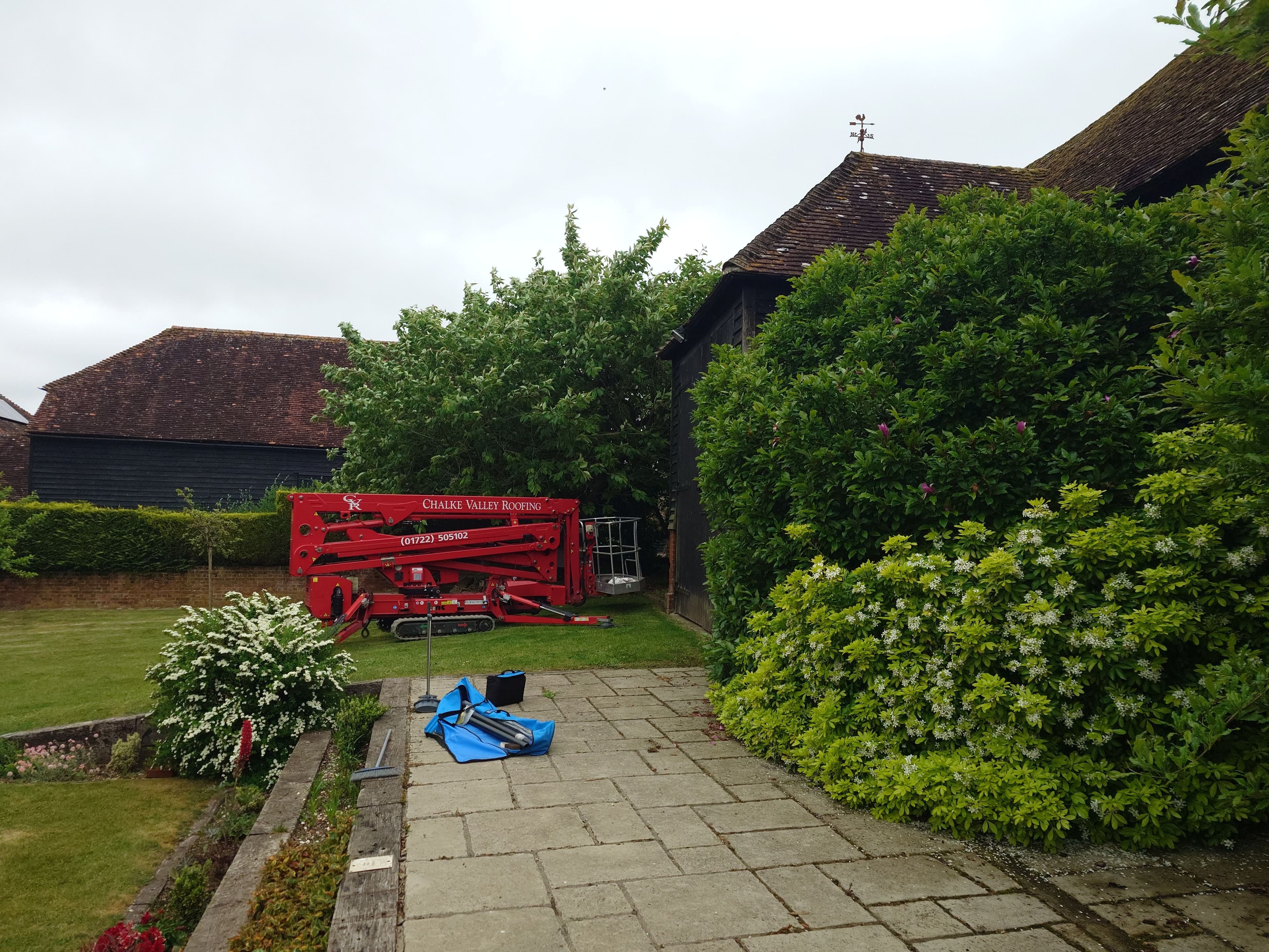 Roof clean with safe access.